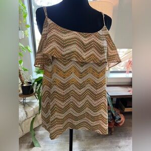 Patterned Sleeveless Top